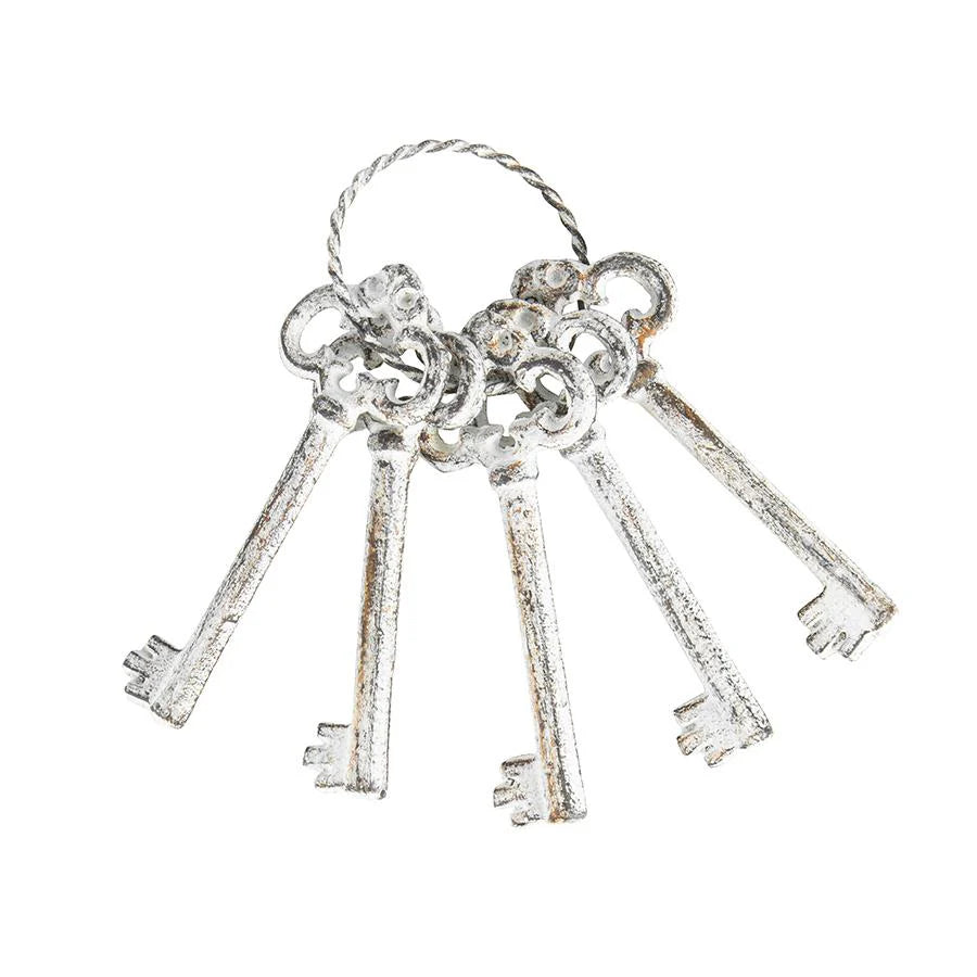 Antique-White Keys on Ring
