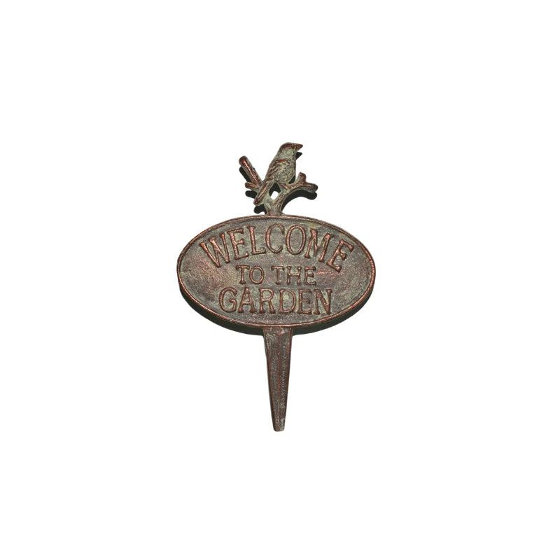 Cast Iron Welcome Garden Stake