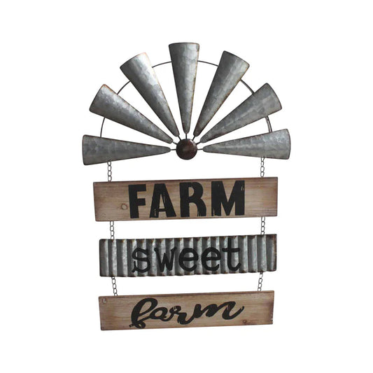 Large Farm Windmill Wall Hanging