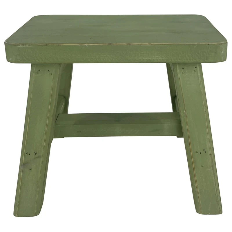 Antique Green Milking Stool - Farmhouse Finds
