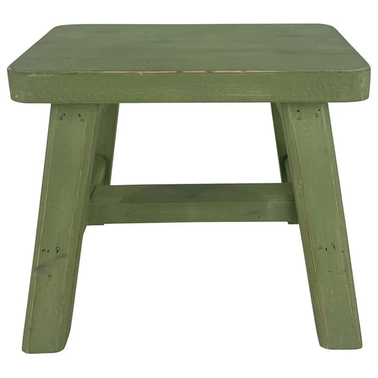Antique Green Milking Stool - Farmhouse Finds