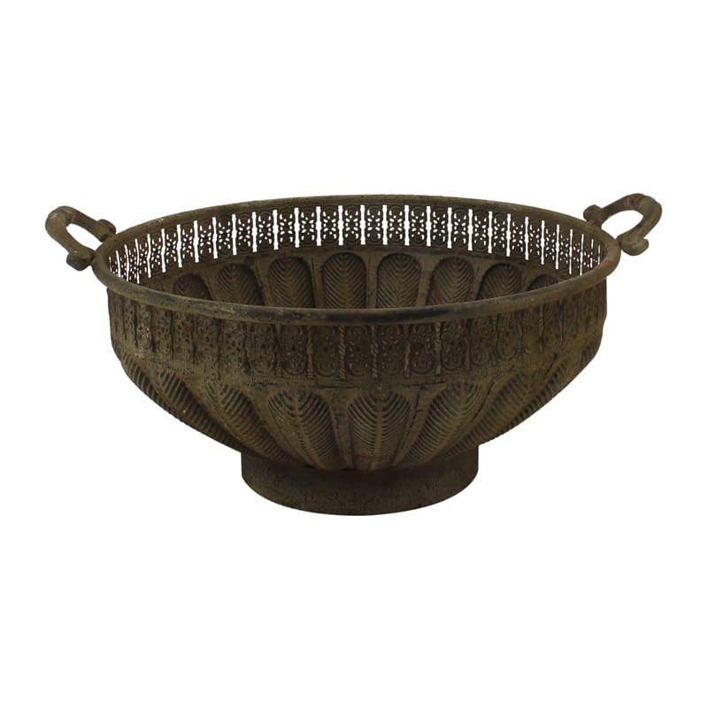 Baroque Bowl Planter with Handles - Farmhouse Finds