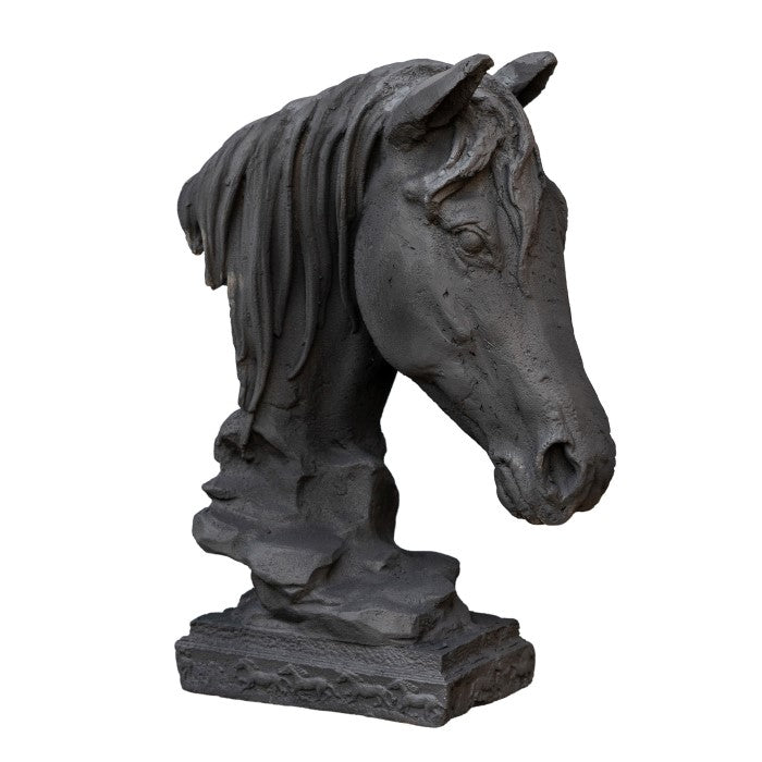 Black Horse Head Cast Iron Large