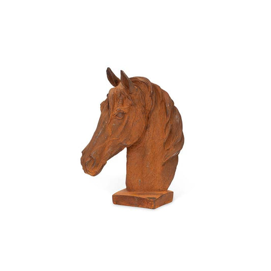 Rust Horse Head Cast Iron Small