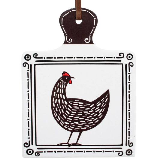 Square Chicken Trivet