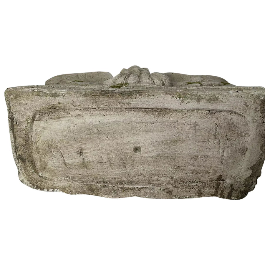 Aged Concrete Rectangular Angel Planter