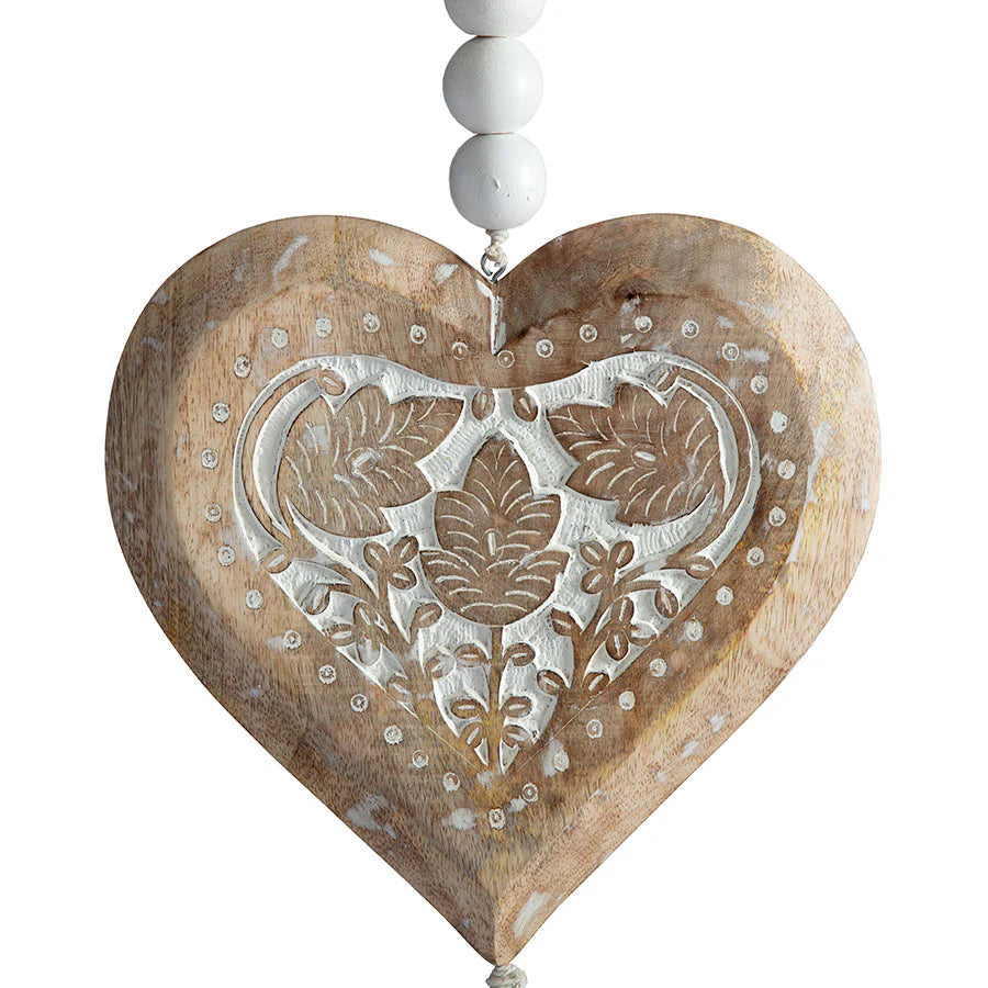 Large Hanging Wooden Heart