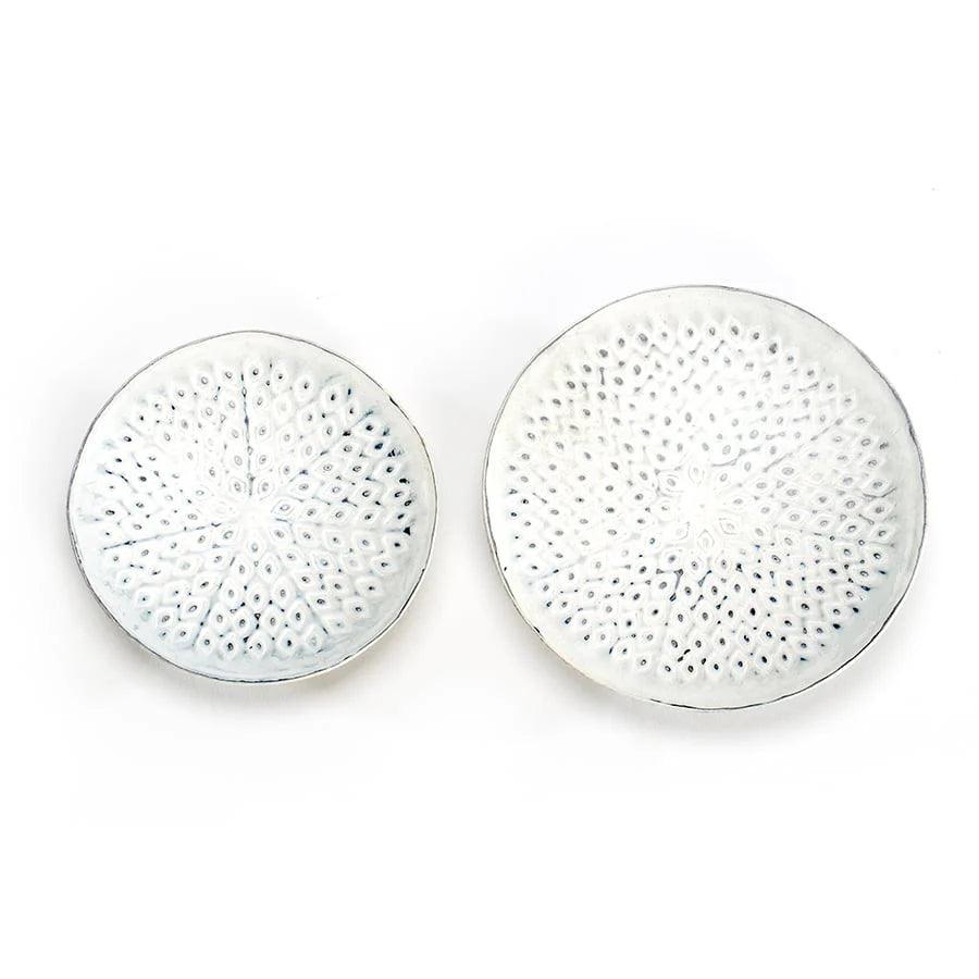 Metal-Punched Mini-Bowls/Candle Plate Set of 2 - Farmhouse Finds