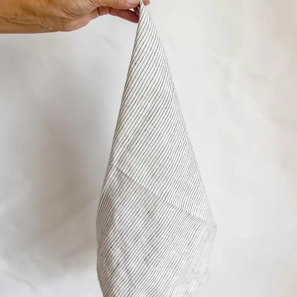 Pure French Linen Tea Towel - Pinstripe - Farmhouse Finds