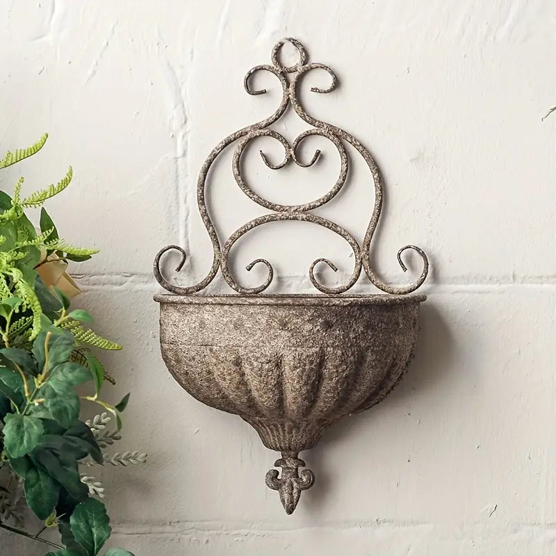 Vintage European Hanging Flower Basket