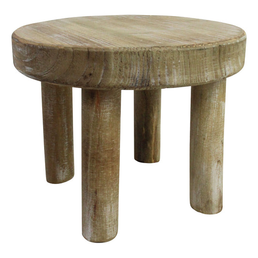 Small Round Wood Stool