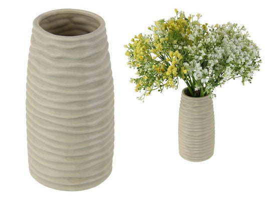Rippled 15cm Ceramic Vase - Farmhouse Finds
