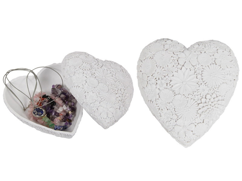 White Heart Trinket Box - Farmhouse Finds