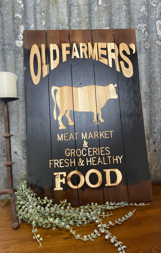 Farmer's Market Wooden Sign - Farmhouse Finds