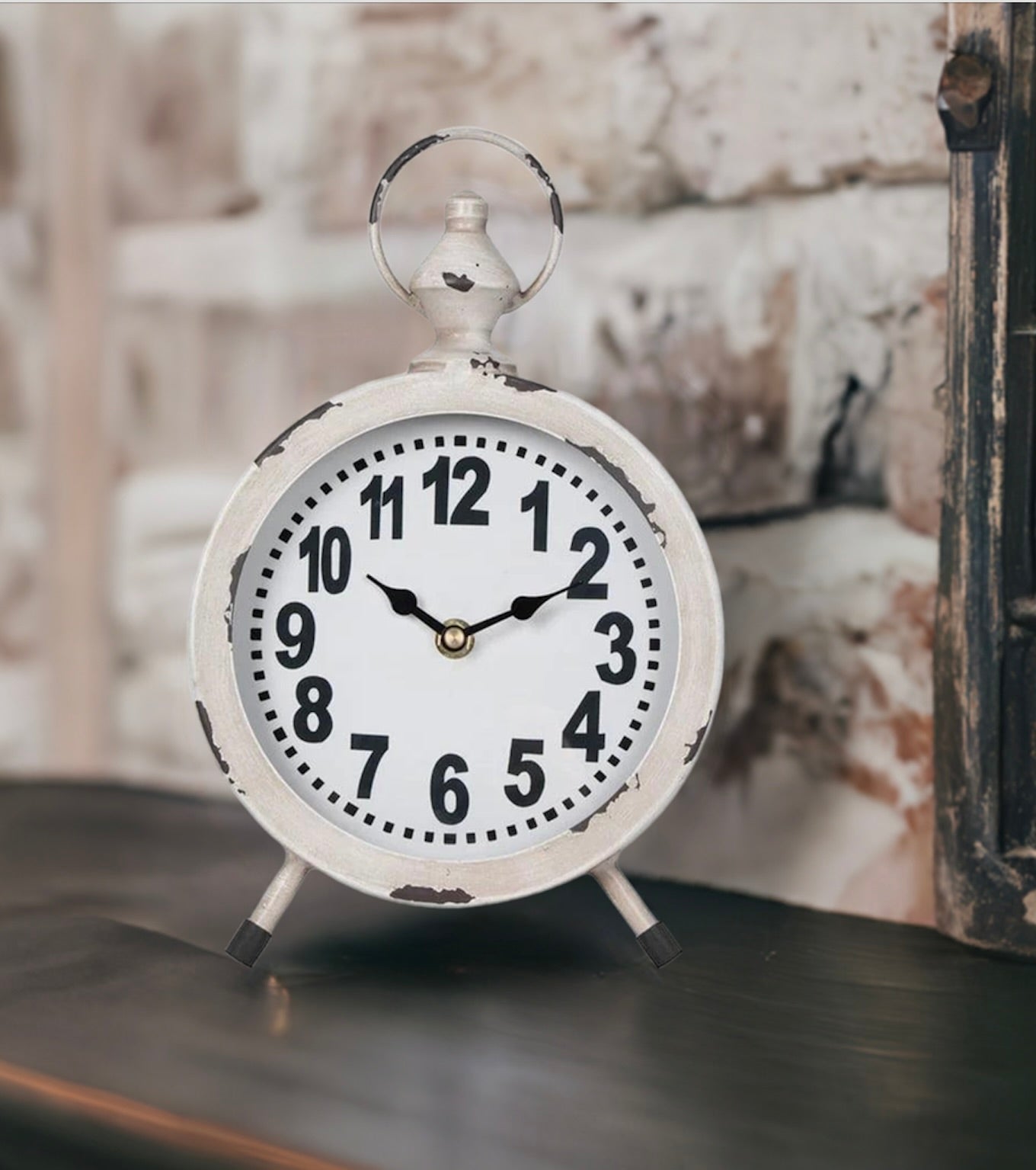 Round French Provincial Table Clock - Farmhouse Finds