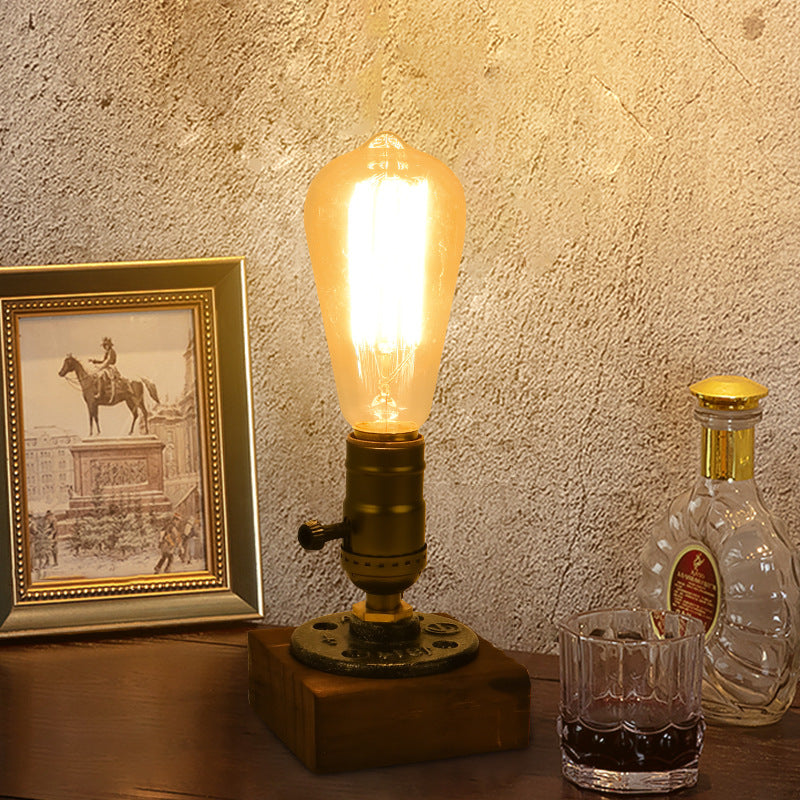 Rustic Industrial Table Lamp