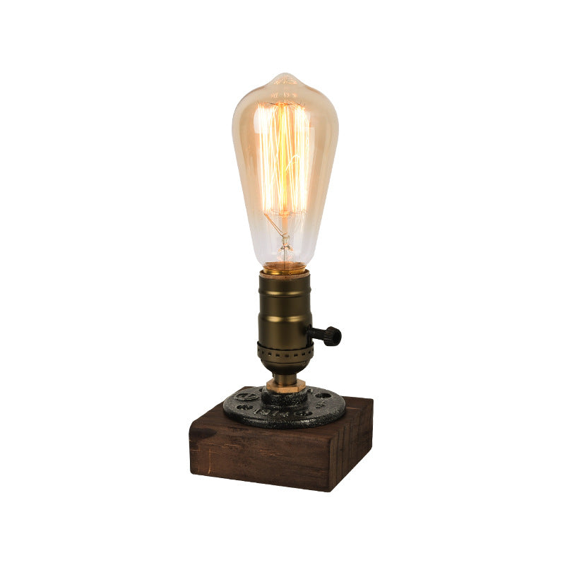 Rustic Industrial Table Lamp