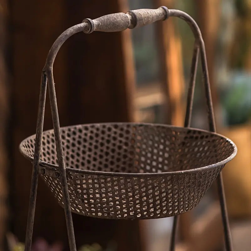 Vintage Iron Dual Plant Stand