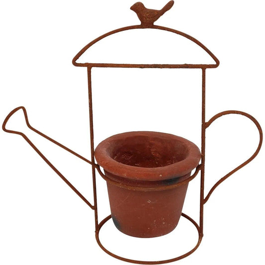Rust Watering Can Planter - Farmhouse Finds