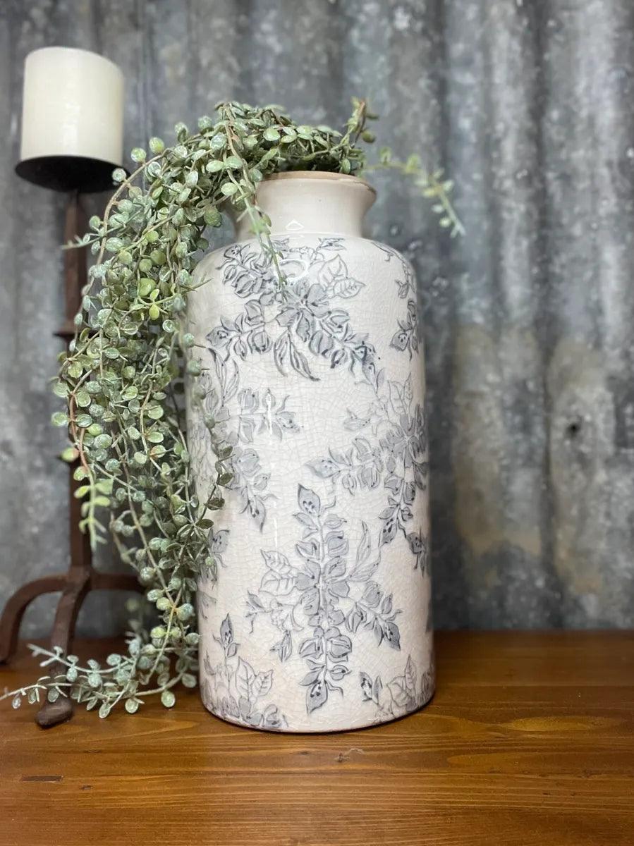 Botanical Porcelain Vase - Farmhouse Finds
