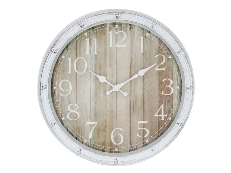 Natural Timber Look Window Box Clock - Farmhouse Finds