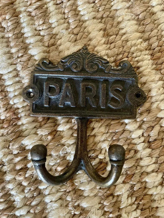 Cast Iron French Double Hooks - Farmhouse Finds
