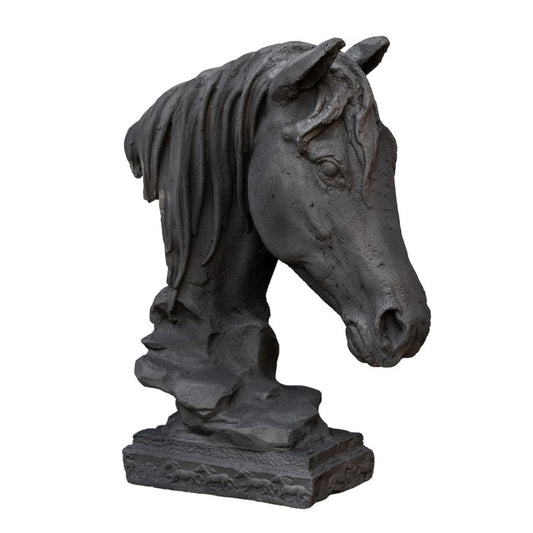 Black Horse Head Cast Iron Large