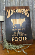 Farmers' Market Wooden Sign
