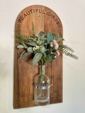 Timber Garden Wall Art for a Natural Floral Touch