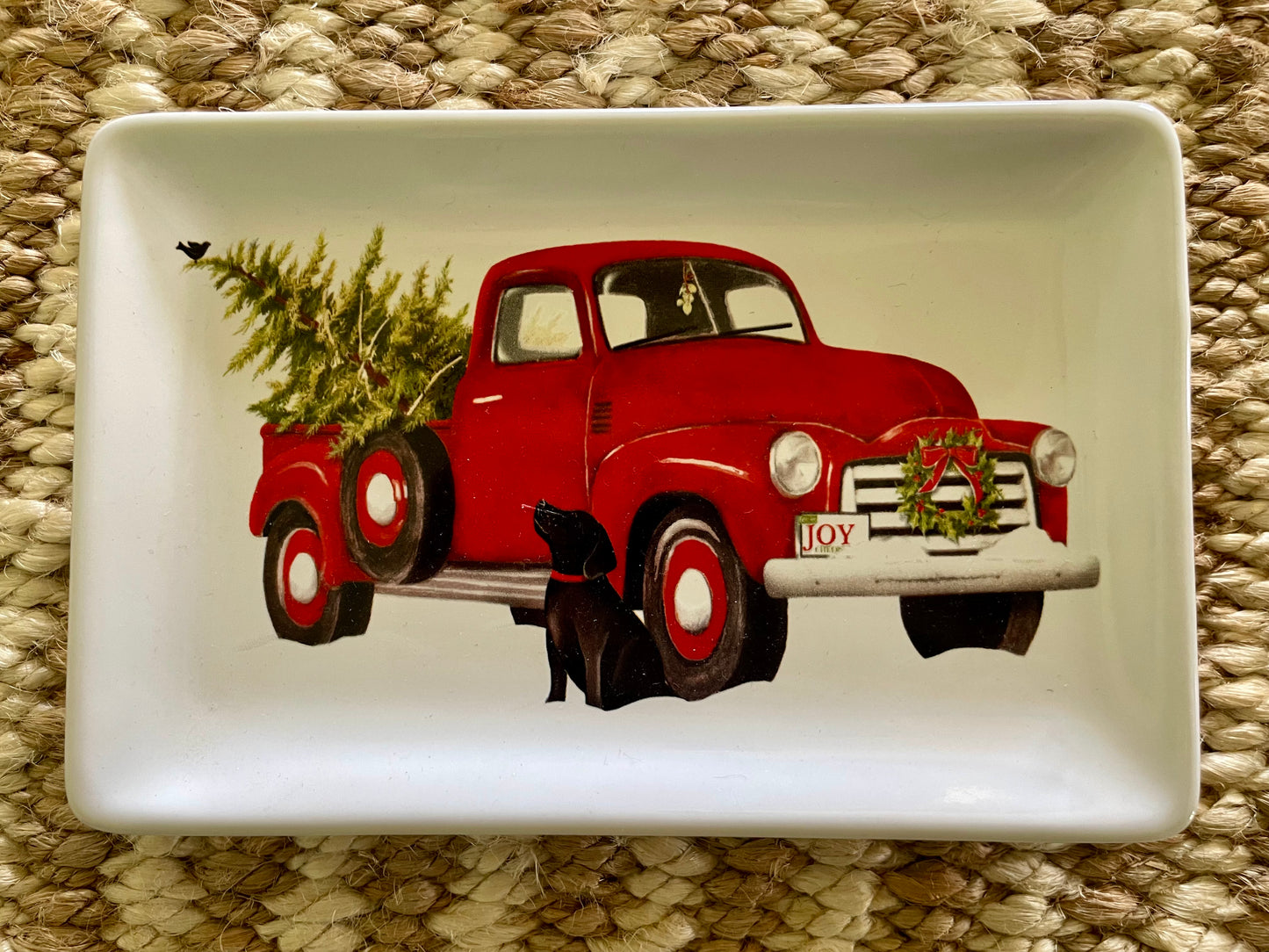 Ceramic Christmas Trinket Tray