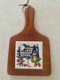 Vintage Wooden Trivet / Cheeseboard