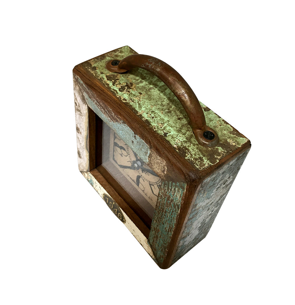 Recycled Timber Table Clock