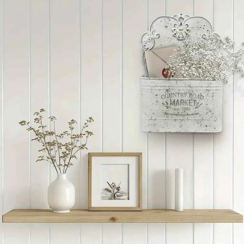 Vintage Metal Wall Planter