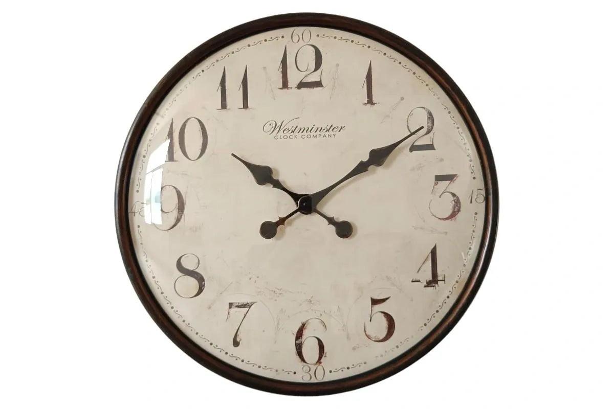 Domed Antique Brown Clock - Farmhouse Finds