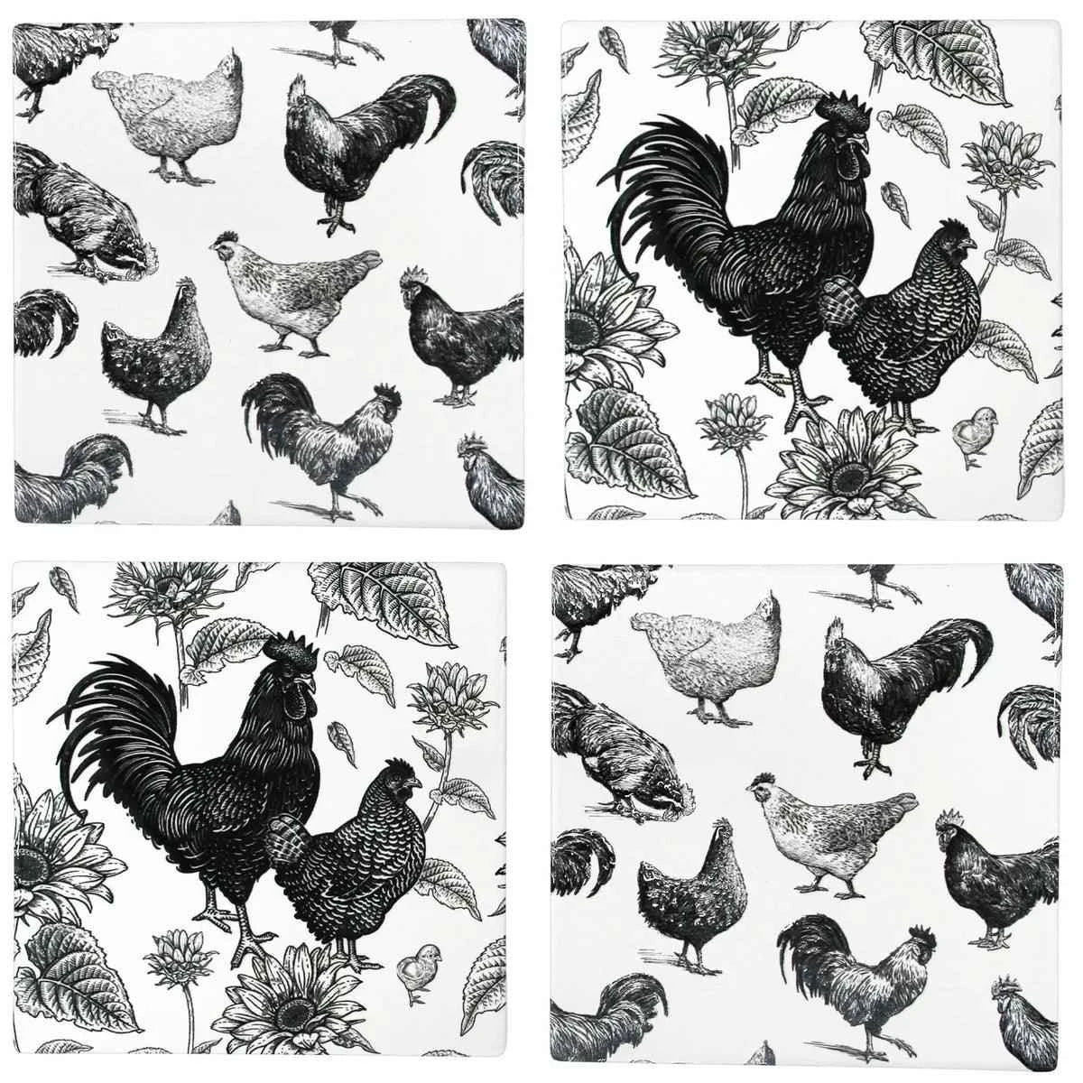 Rooster Coaster Set