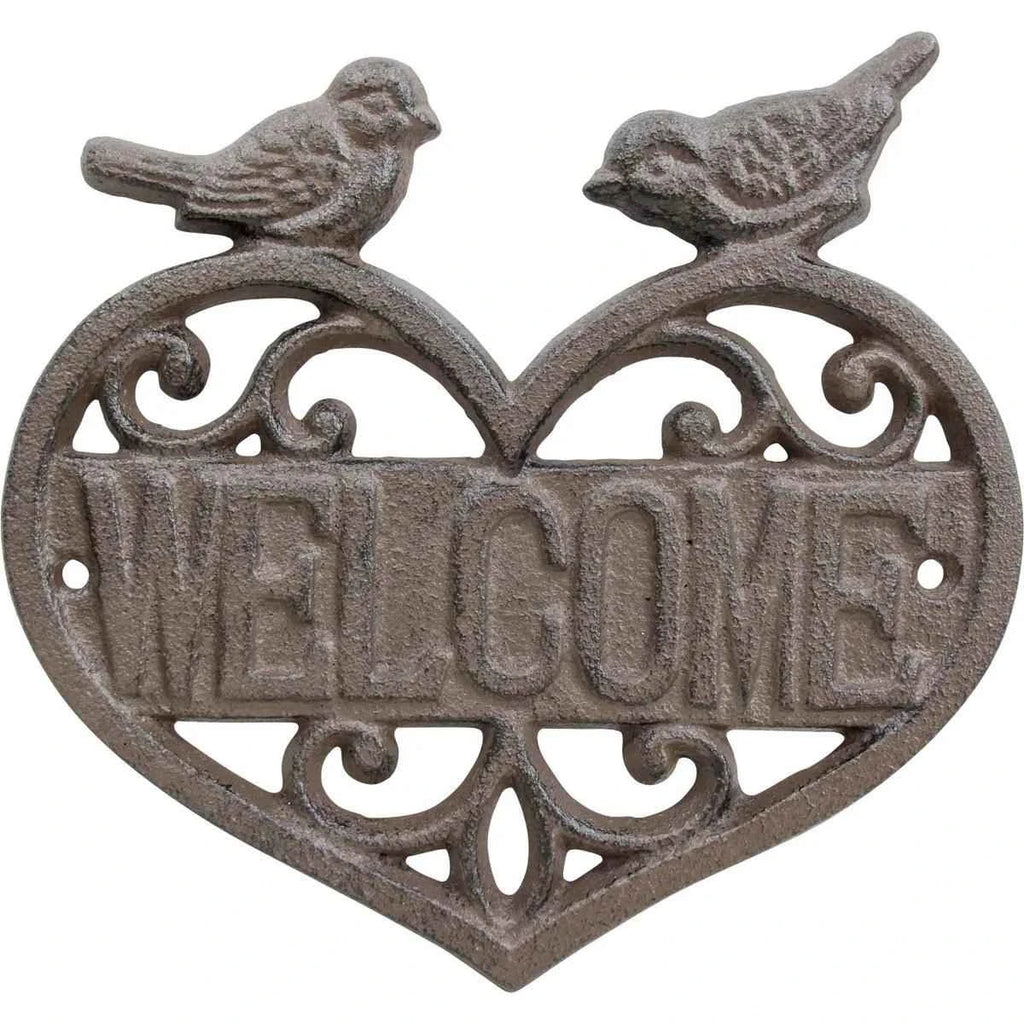 Cast Iron Welcome Sign